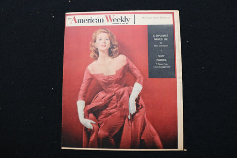 1959 NOVEMBER 8 AMERICAN WEEKLY MAGAZINE - SUZY PARKER COVER - E 25575
