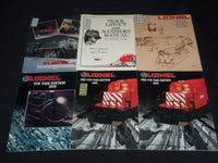 1975-1989 LIONEL TRAINS CATALOGS LOT OF 6 - NICE PHOTOS - O 1130