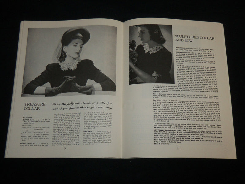 1987 CROCHETING COLLARS CUFFS AND YOKES BOOK EDITED BY MARY WALDREP - J 6741