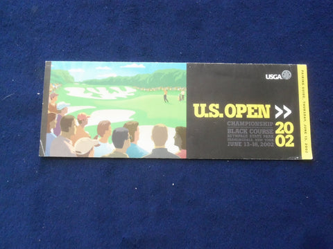2002 JUNE 13 U.S. OPEN GOLF PAIRING GUIDE - TIGER WOODS -FARMINGDALE, NY- J 8454