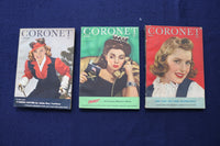 1944 CORONET DIGEST MAGAZINE - LOT OF 9 - O 3346