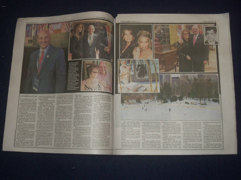2021 APRIL 25 NEW YORK DAILY NEWS NEWSPAPER -ALLEN WEISSELBERG TRUMP'S MONEY MAN