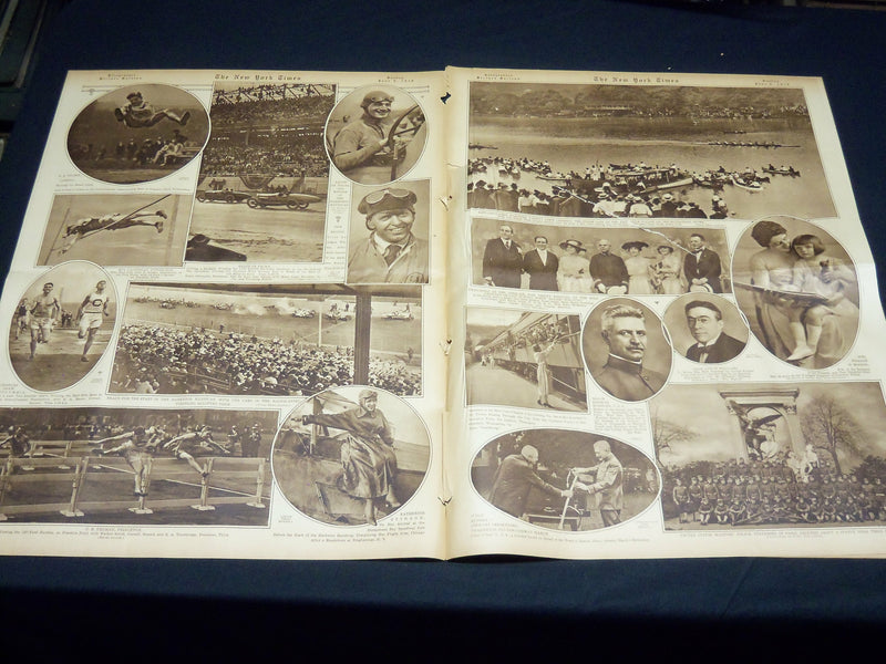 1918 JUNE NEW YORK TIMES PICTURE SECTION NO. 7 & 8 - RALPH DE PALMA - NT 8823
