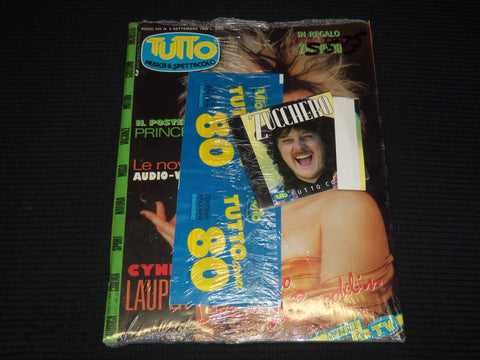 1989 SEPTEMBER TUTTO ITALIAN MAGAZINE - CYNDI LAUPER COVER - E 15539