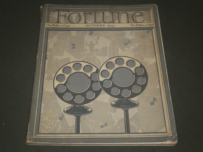 1931 OCTOBER FORTUNE MAGAZINE - GREAT COVER & ADS - F 21
