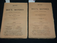 1881 REVUE DES DEUX MONDES FRENCH MAGAZINE LOT OF 2 ISSUES - WR 106G