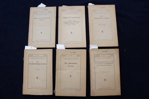 1910 NATIONAL MONETARY COMMISSION SENATE PUBLICATIONS - LOT OF 6 - O 3402