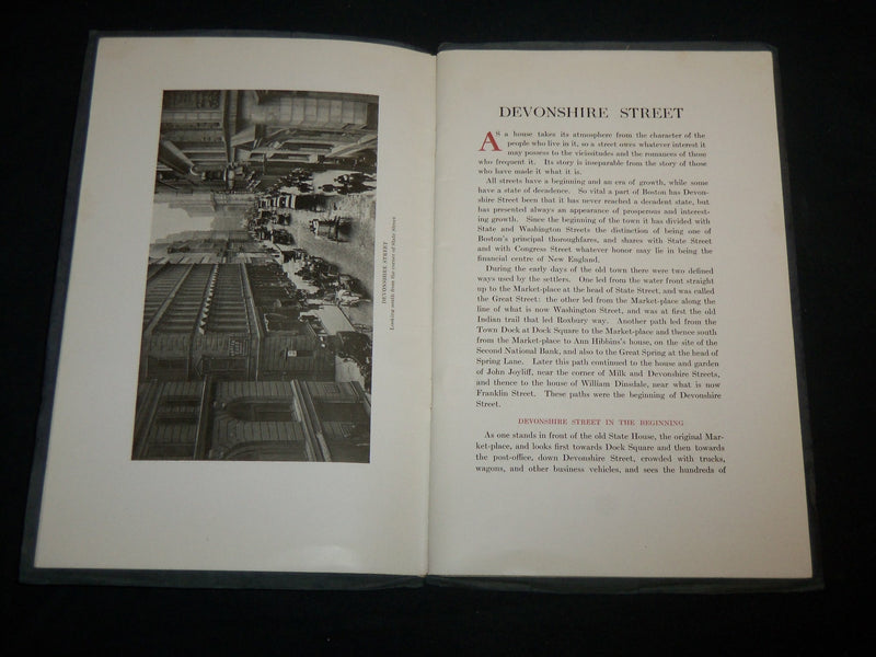 1912 DEVONSHIRE STREET 1630-1912 BOSTON PROGRAM BY PERRY WALTON - PHOTOS- J 6596