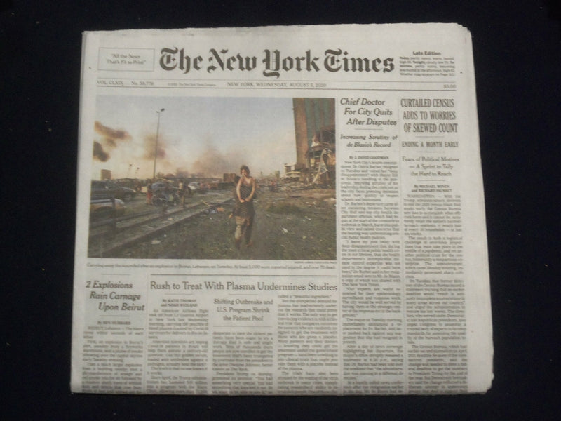 2020 AUGUST 5 NEW YORK TIMES - CURTAILED CENSUS ADDS TO WORRIES OF SKEWED COUNT