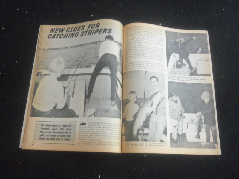 1971 FRESH AND SALT WTER FISHING MAGAZINE - TROLLING, TO LOCATE FISH - B 5529C