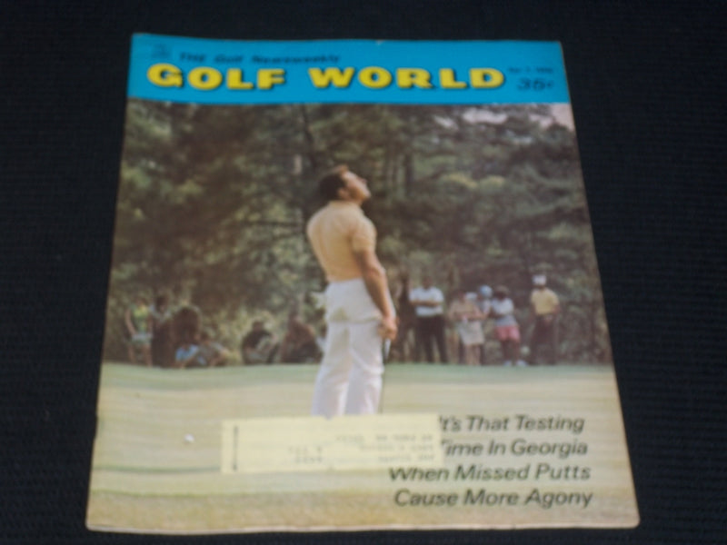 1970 APRIL 7 GOLF WORLD MAGAZINE - GARY PLAYER FRONT COVER - E 6474