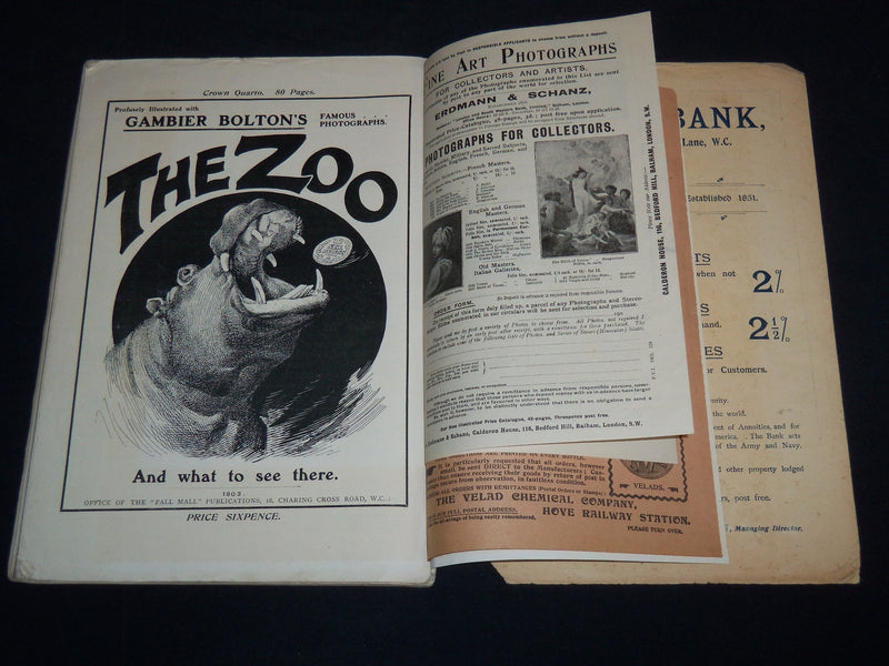 PICTURES OF 1903 PALL MALL MAGAZINE EXTRA - NICE PHOTOS & ADS - B 4128P