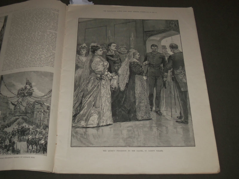 1893 JULY 10 THE ILLUSTRATED LONDON NEWS - WEDDING NUMBER- NICE PHOTO - SP 8323