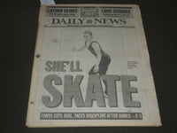 1994 FEBRUARY 13 NEW YORK DAILY NEWS - SHE'LL SKATE TONYA CUTS DEAL - NP 2609