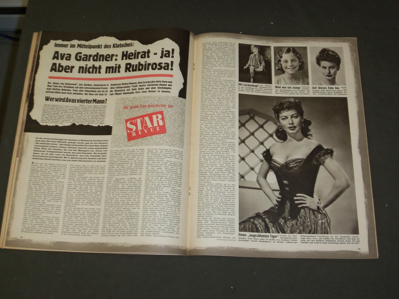 1956 SEP STAR REVUE (GERMAN) MAGAZINE-NICE COVER, PHOTOS, ARTICLES & ADS -B 3966