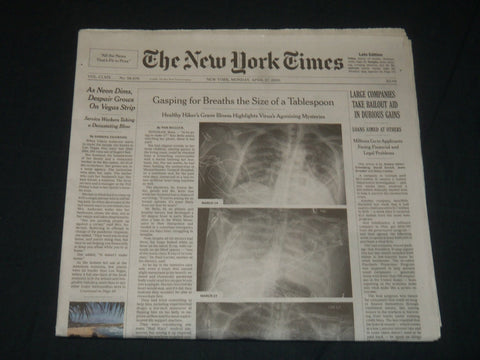 2020 APRIL 27 NEW YORK TIMES - LARGE COMPANIES TAKE BAILOUT AID IN DUBIOUS GAINS