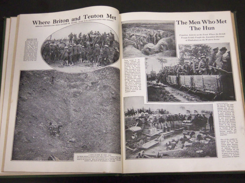 1920 LESLIE'S PHOTOGRAPHIC REVIEW OF THE GREAT WAR - PHOTOS OF WWI - KD 1350R