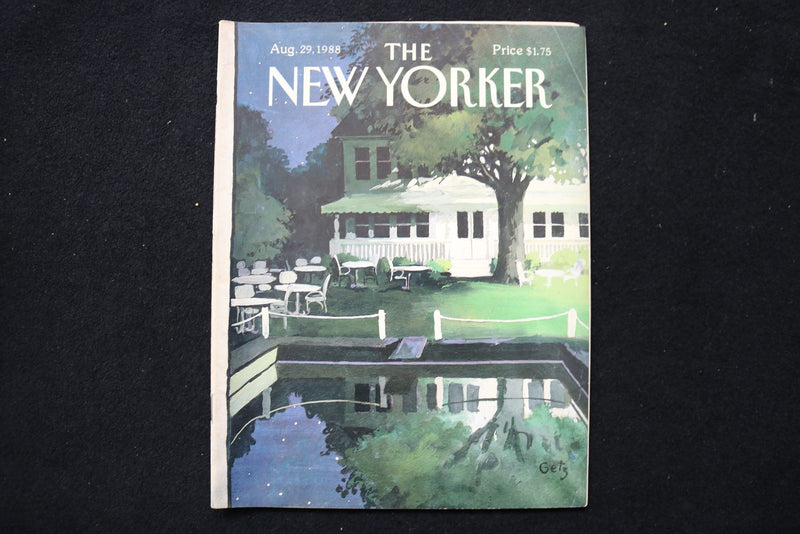 1988 AUGUST 29 NEW YORKER MAGAZINE - GREAT ILLUSTRATED COVER - NY 3306