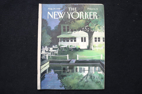 1988 AUGUST 29 NEW YORKER MAGAZINE - GREAT ILLUSTRATED COVER - NY 3306