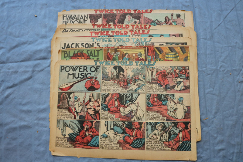 1930'S TWICE TOLD TALES COLOR PANELS - APPROXIMATELY 70 PIECES - NP 9230