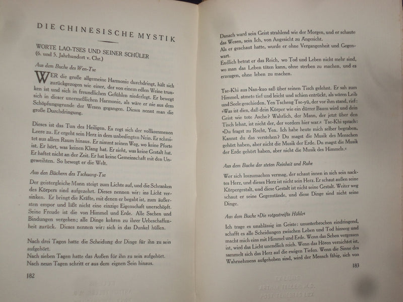 1921 EKSTATISCHE KONFESSIONEN HARDCOVER BOOK VON MARTIN BUBER - GERMAN - KD 9018