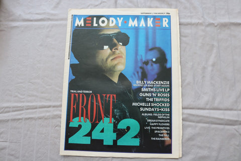 1988 SEPTEMBER 3 MELODY MAKER NEWSPAPER - FRONT 242 COVER - NP 9298