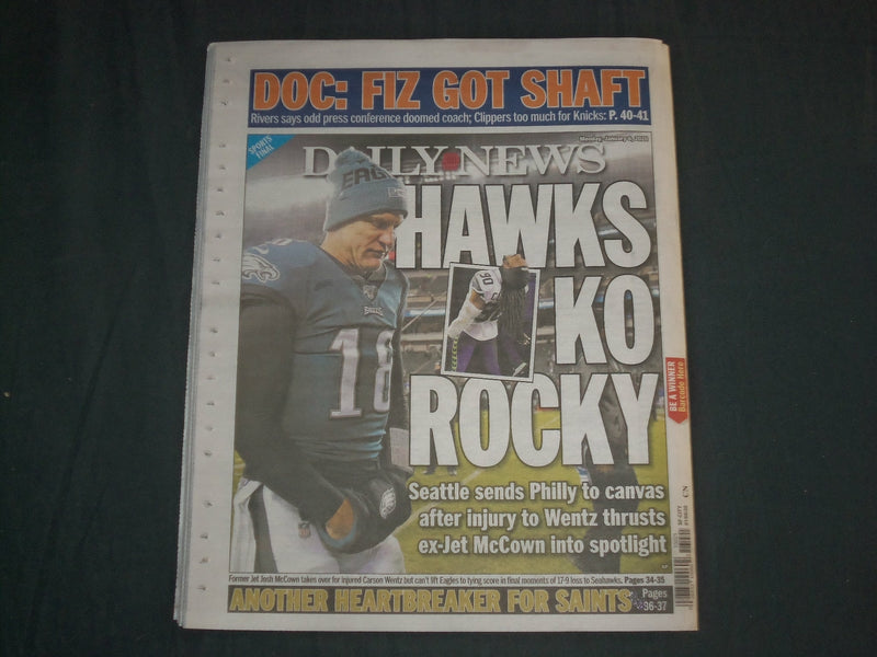 2020 JANUARY 6 NEW YORK DAILY NEWS NEWSPAPER - NYC MARCH AGAINSTA ANTI-SEMITISM