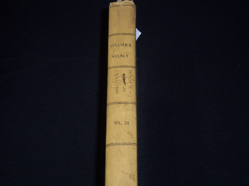 1899-1900 COLLIER'S WEEKLY MAGAZINE BOUND VOLUME - NICE ILLUSTRATIONS - KD 879O