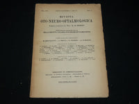 1938-1940 RIVISTA OTO NEURO OFTALMOLOGICA MAGAZINE LOT OF 3 - WR 572C