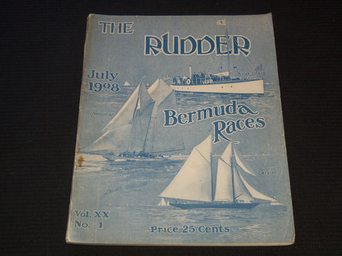 1908 JULY THE RUDDER MAGAZINE - BERMUDA RACES - GREAT PHOTOS - SP 3253H