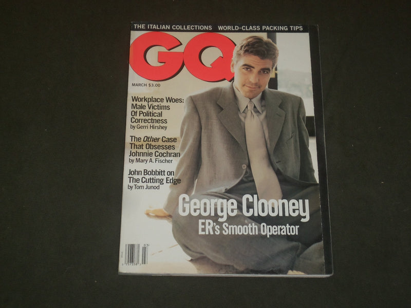 1995 MARCH GQ MAGAZINE - GEORGE CLOONEY - B 2652