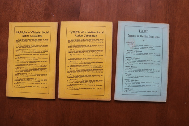 1947-1951 WISCONSIN CONFERENCE EVANGELICAL CHURCH JOURNAL - LOT OF 6 - O 3924
