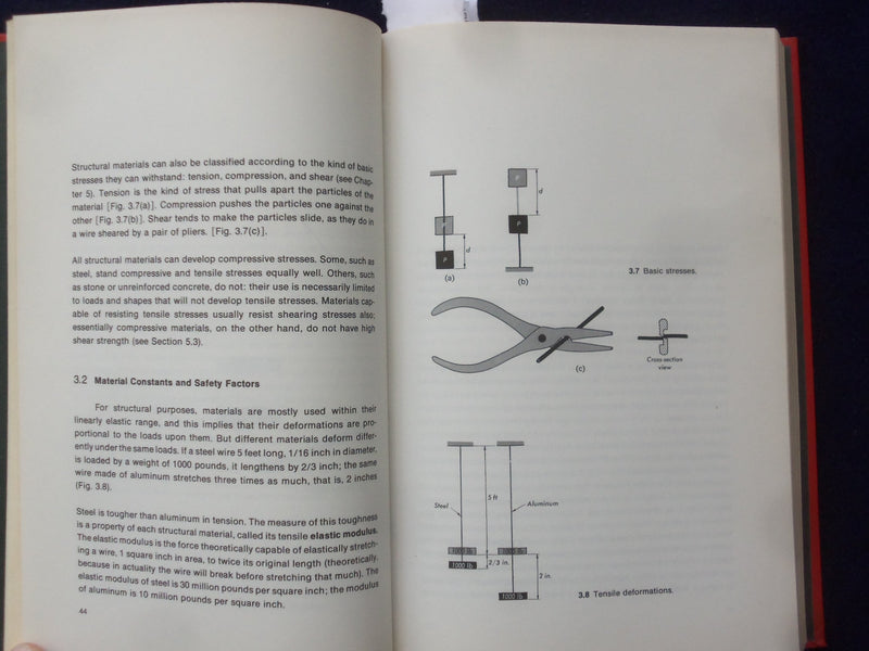 1975 STRUCTURE IN ARCHITECTURE HARDCOVER BOOK BY SALVADORI AND HELLER - KD 8612