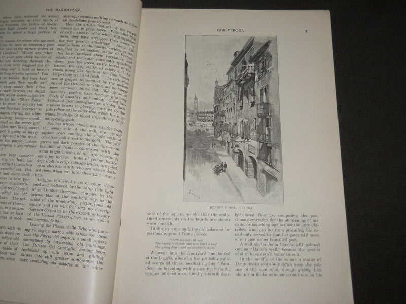 1884 JULY THE MANHATTAN ILLUSTRATED MONTHLY MAGAZINE VOLUME 4 NO. 1 - J 3353