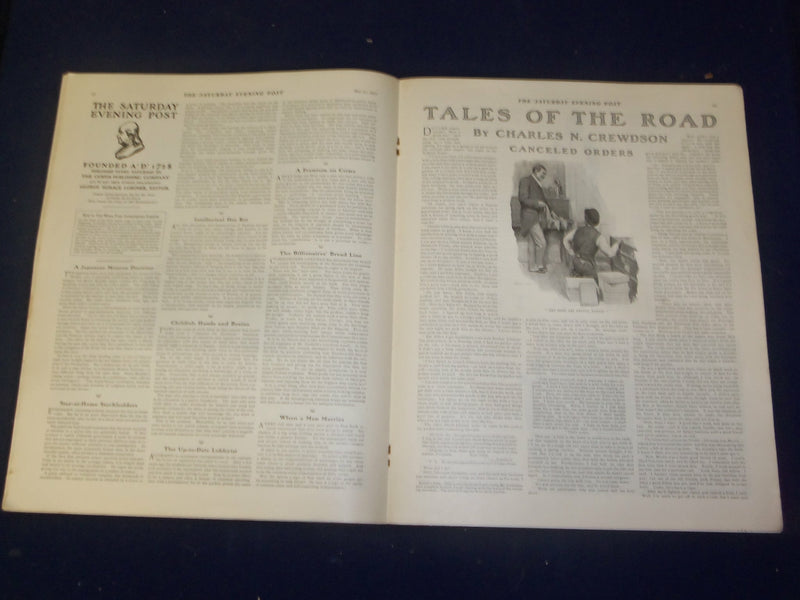 1905 MAY 27 THE SATURDAY EVENING POST MAGAZINE - ILLUSTRATED COVER - SP 773