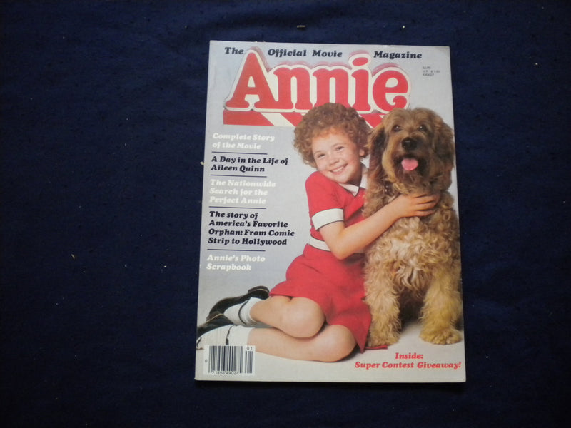 1982 THE OFFICIAL MOVIE MAGAZINE ANNIE - COMPLETE STORY OF THE MOVIE - B 2875E
