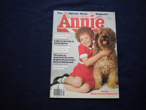 1982 THE OFFICIAL MOVIE MAGAZINE ANNIE - COMPLETE STORY OF THE MOVIE - B 2875E