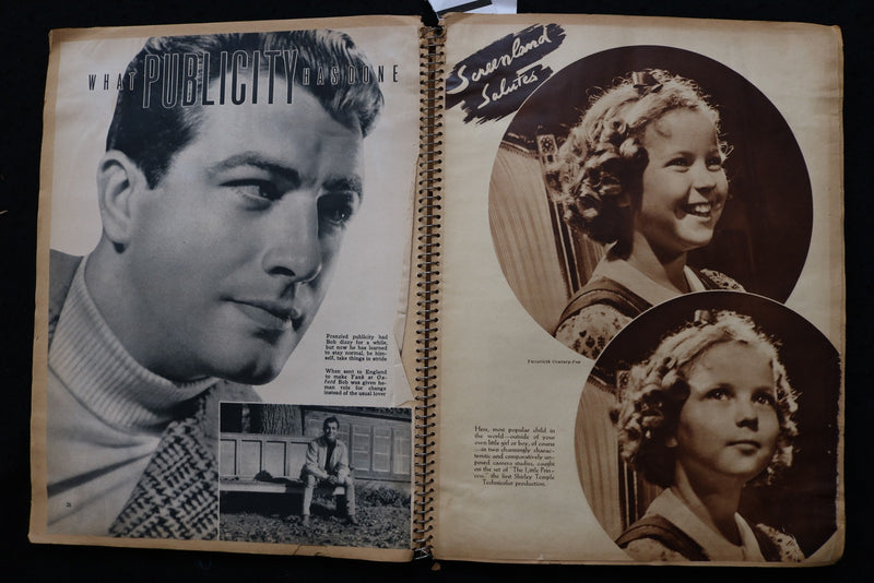 1930'S MOVIE STARS SCRAPBOOK, LOADED - GINGER ROGERS - HUMPHREY BOGART - E 24900