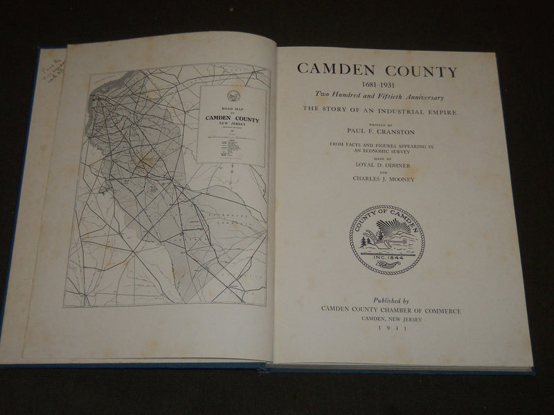1931 CAMDEN COUNTY 250TH ANNIVERSARY VOLUME CRANSTON LOT OF 3 - KD 2059H