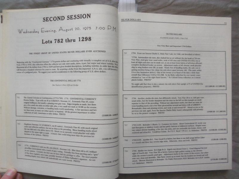 1975 SUPERIOR STAMP AND COIN CO. AUCTION CATALOG - K 264