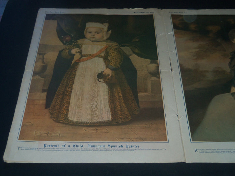 1913 MARCH 23 NEW YORK TIMES EASTER NUMBER - J. PIERPONT MORGAN ART - NP 3977