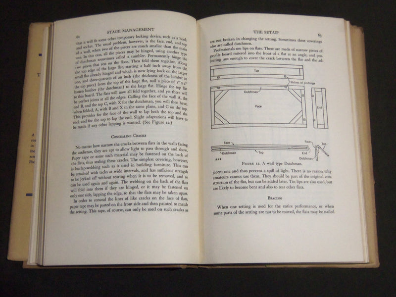 1937 HALSTEAD'S STAGE MANAGEMENT FOR THE AMATEUR THEATRE BY HALSTEAD - KD 4182