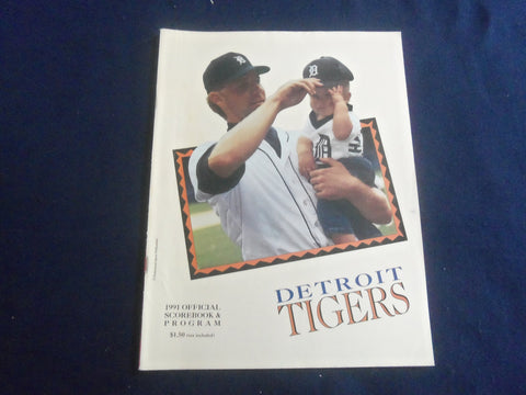 1991 DETROIT TIGERS SCOREBOOK & PROGRAM - SP 6481O