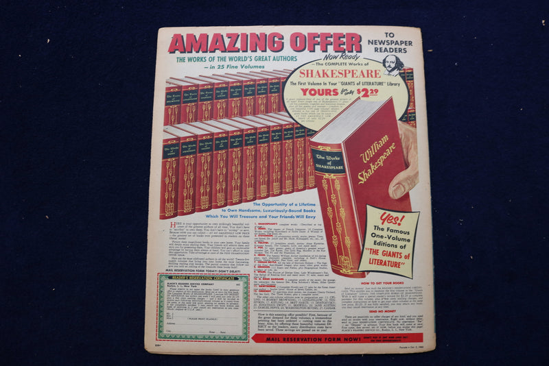 1960 OCTOBER 2 PARADE MAGAZINE - PHIL SILVERS & POLLY BERGEN COVER - E 22370