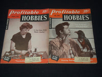 1954-1955 PROFITABLE HOBBIES MAGAZINE LOT OF 5 ISSUES - O 3783