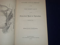 1869-1874 CONNECTICUT BOARD OF AGRICULTURE BOUND VOLUME LOT OF 2 - KD 2993