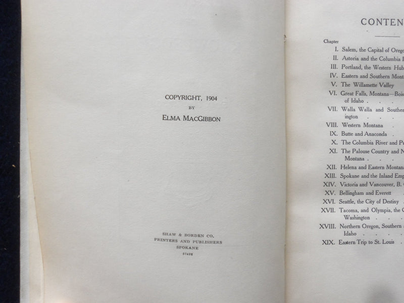 1904 LEAVES OF KNOWLEDGE HARDCOVER BOOK FY ELMA MACGIBBON - KD 8424