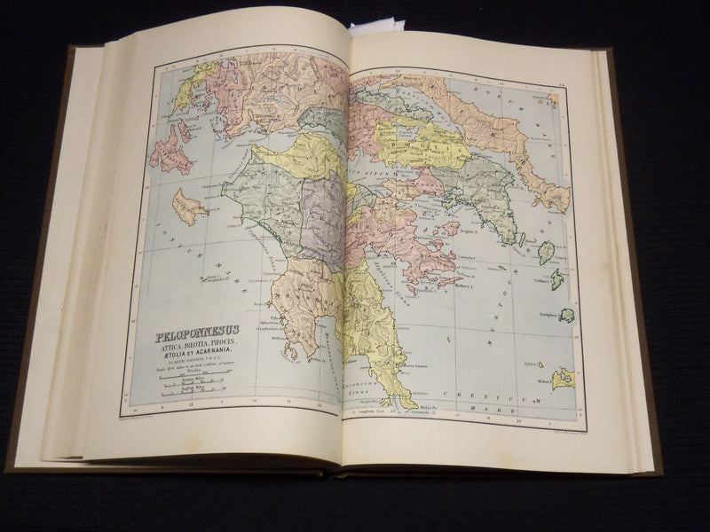 1897 GINN & COMPANY'S CLASSICAL ATLAS - 23 COLOR MAPS - KD 7967