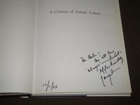 2004 A CENTURY OF ARTISTS' LETTERS BOOK SIGNED BY JACQUELINE ALBERT SIMON- D 121