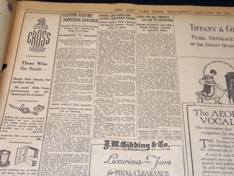 1917 JANUARY 24 NEW YORK TIMES - SENATE TO DEBATE PEACE LEAGUE - NT 8752